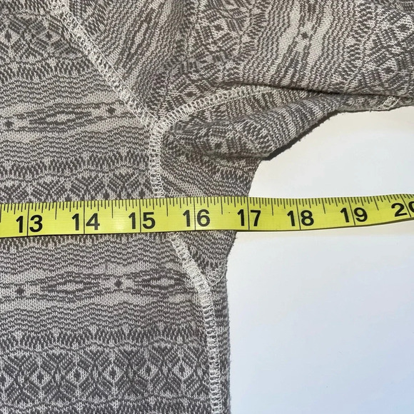 Eddie Bauer Tan & Cream Aztec Print Quarter Zip Sweatshirt Large Women’s - Picture 9 of 13